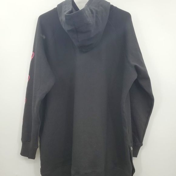 Torrid Tunic Cozy Hoodie Fleece Love Leopard Bolt Size 1X - Picture 8 of 17